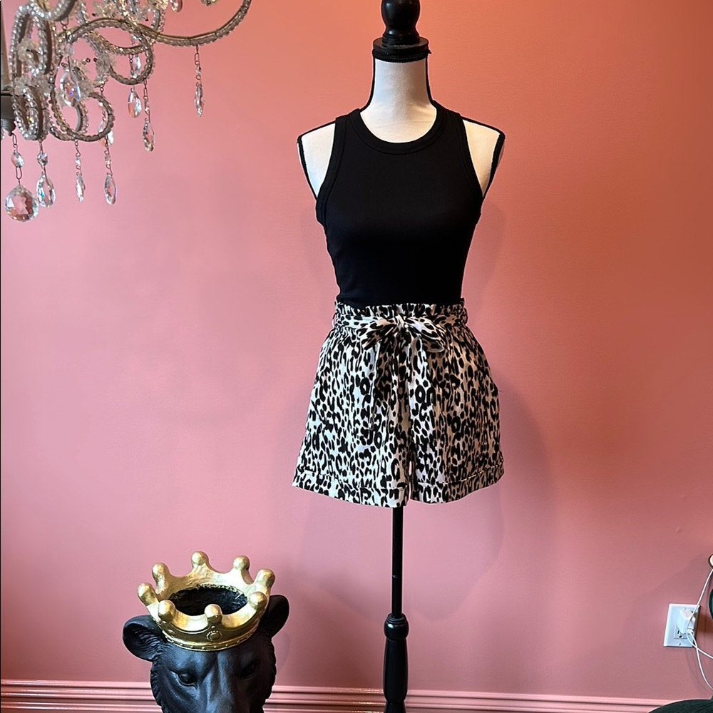 Leopard Print Shorts